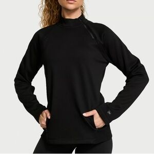 VSX Movement Fleece Asymmetric‎ Quarter-Zip Top Women's Size Small Black